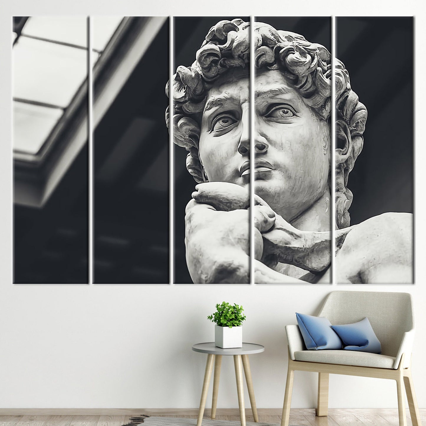 Statue David Michelangelo Canvas Print