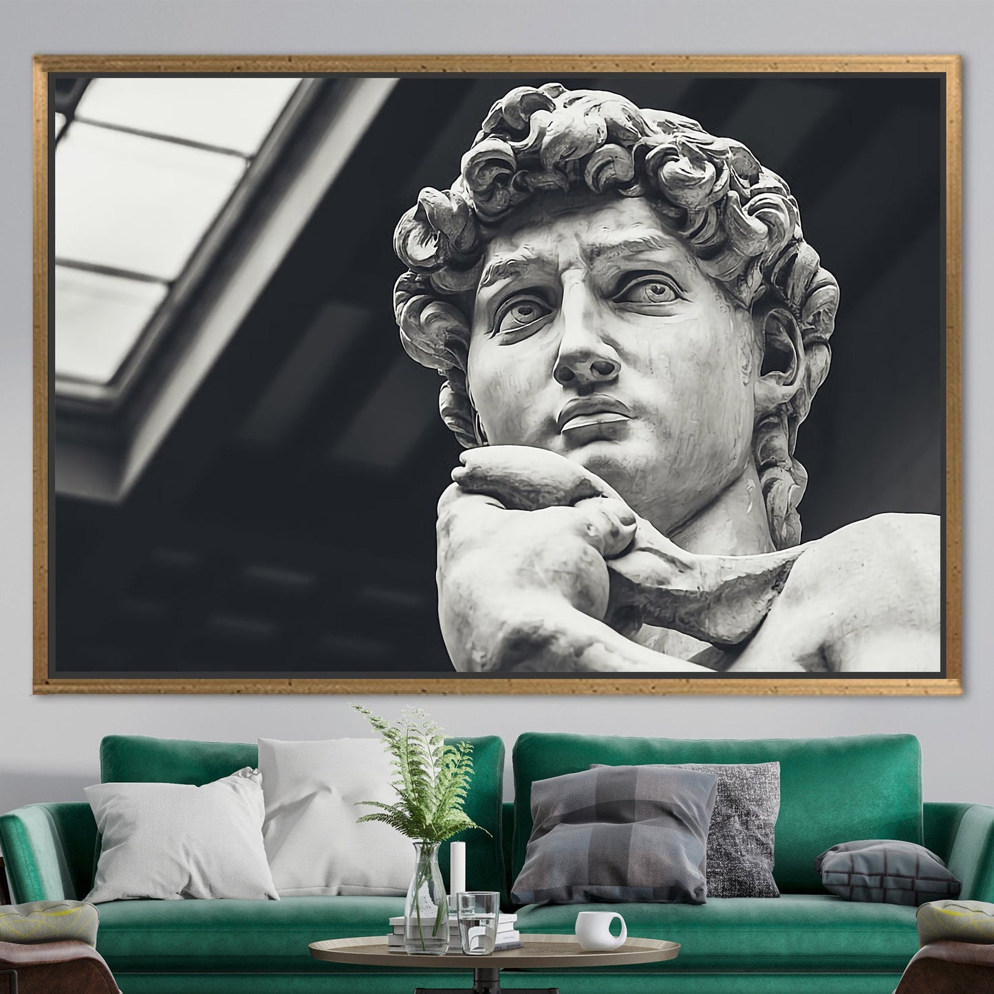 Statue David Michelangelo Canvas Print