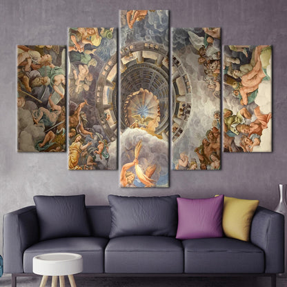 Giulio Romano Olympus Canvas Print