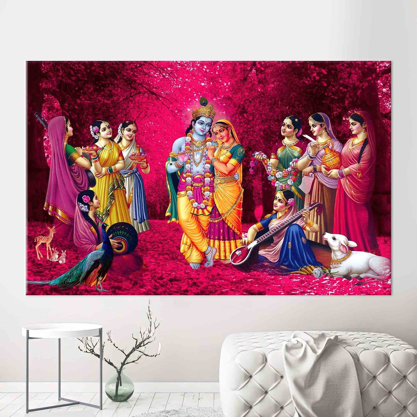 Radha Krishna Hindu Indian Canvas Print