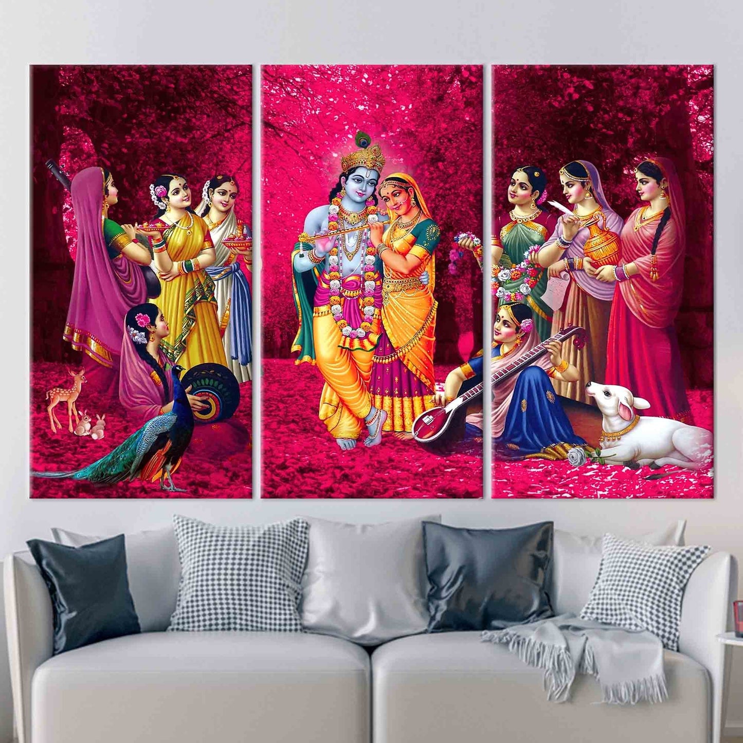 Radha Krishna Hindu Indian Canvas Print