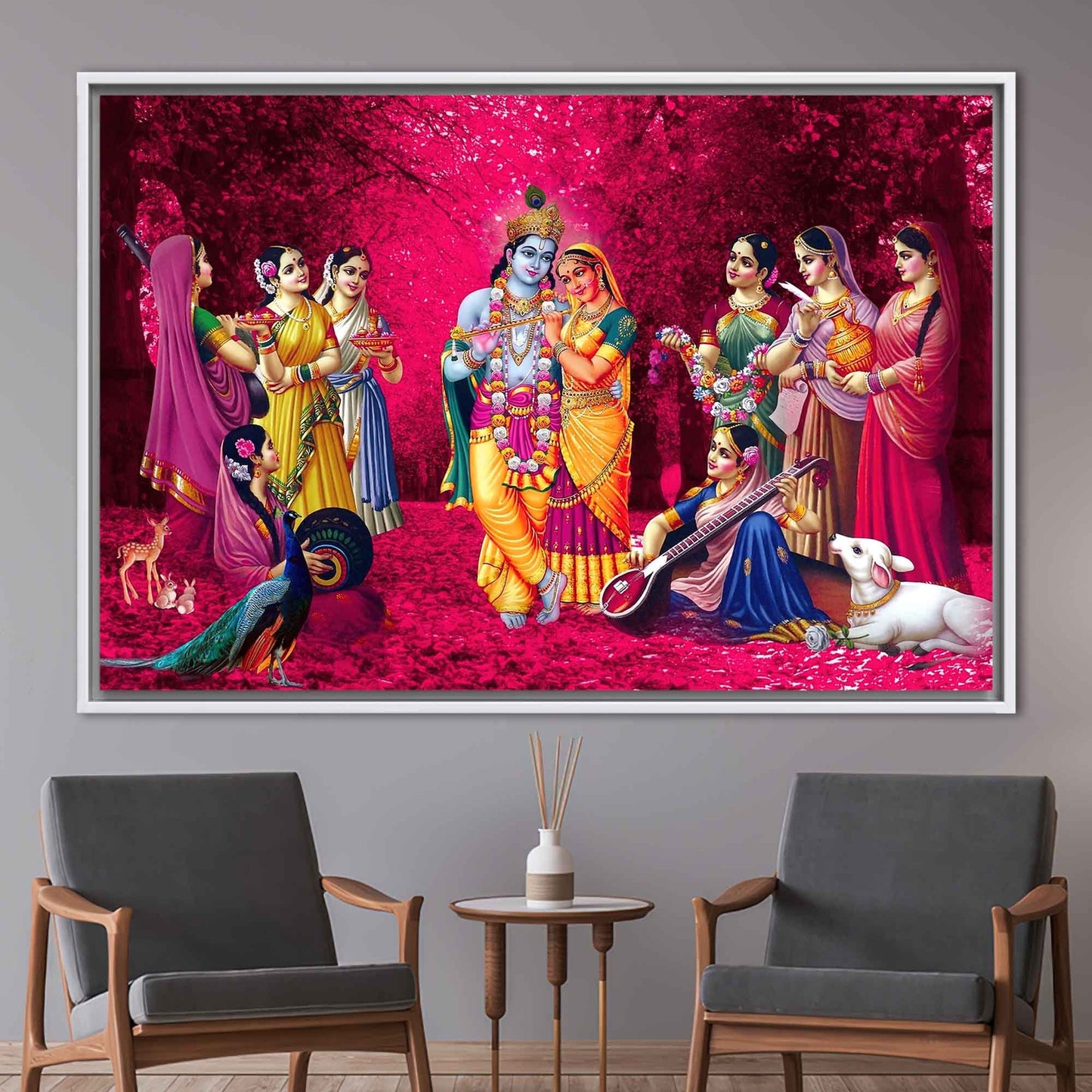 Radha Krishna Hindu Indian Canvas Print