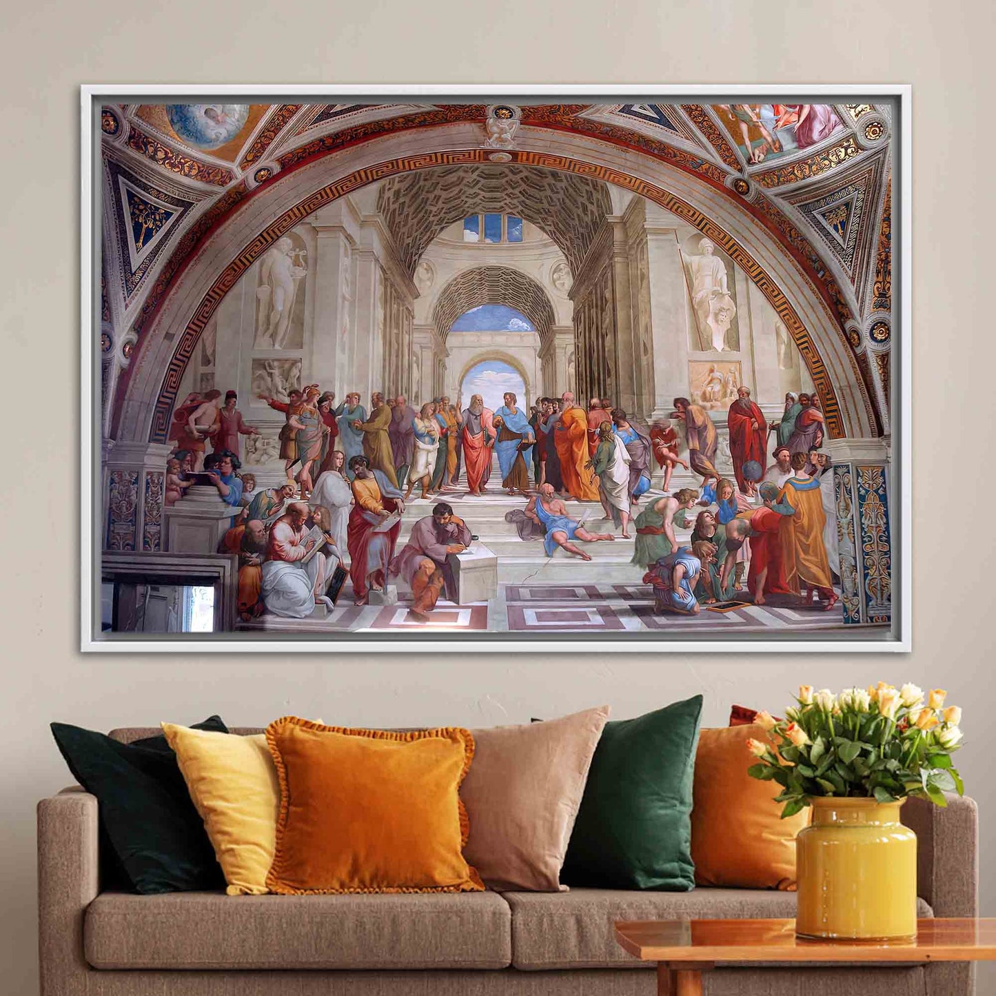 Socrates Oil Painting Aristotle Canvas Print