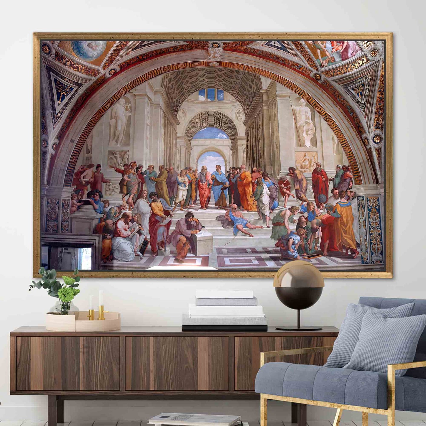 Socrates Oil Painting Aristotle Canvas Print