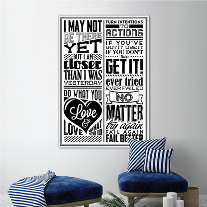I May Not Be There Canvas Print