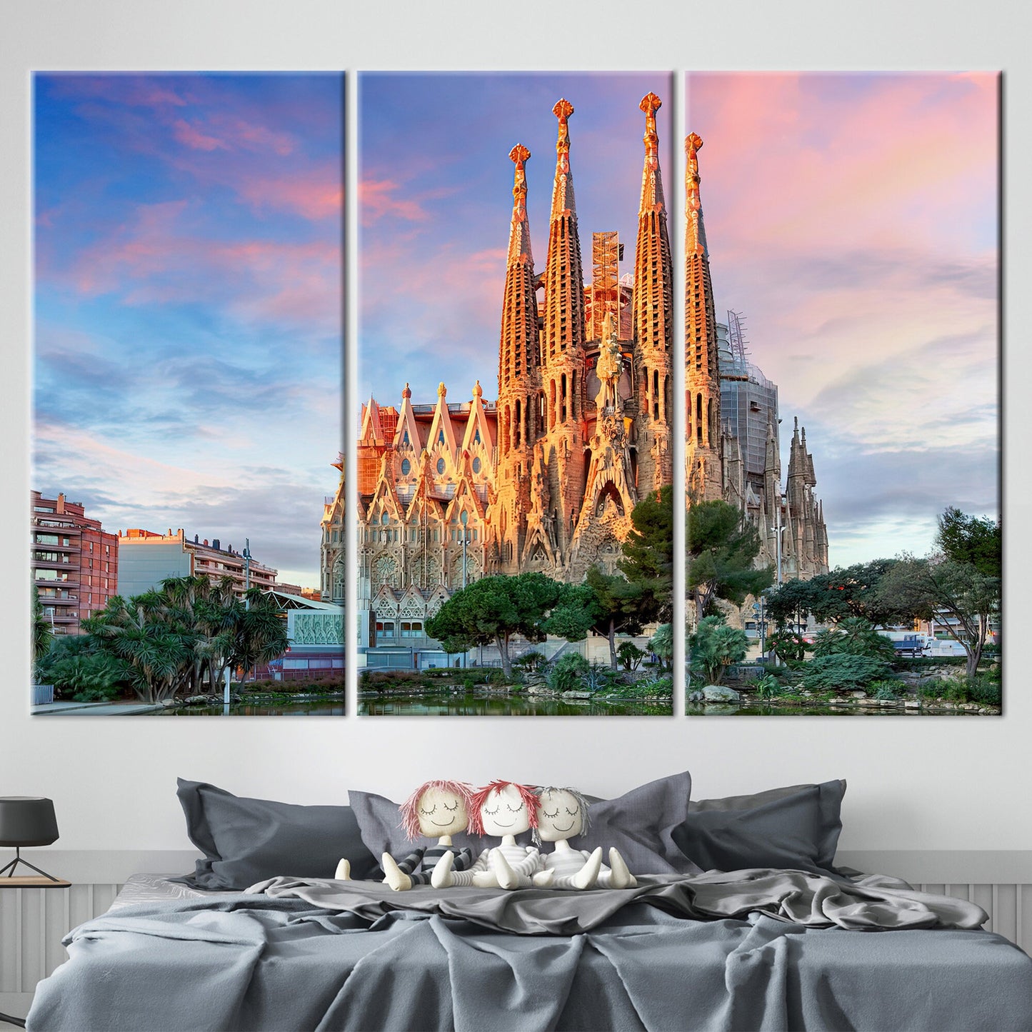 Barcelona Antoni Gaudi Theme Canvas Print