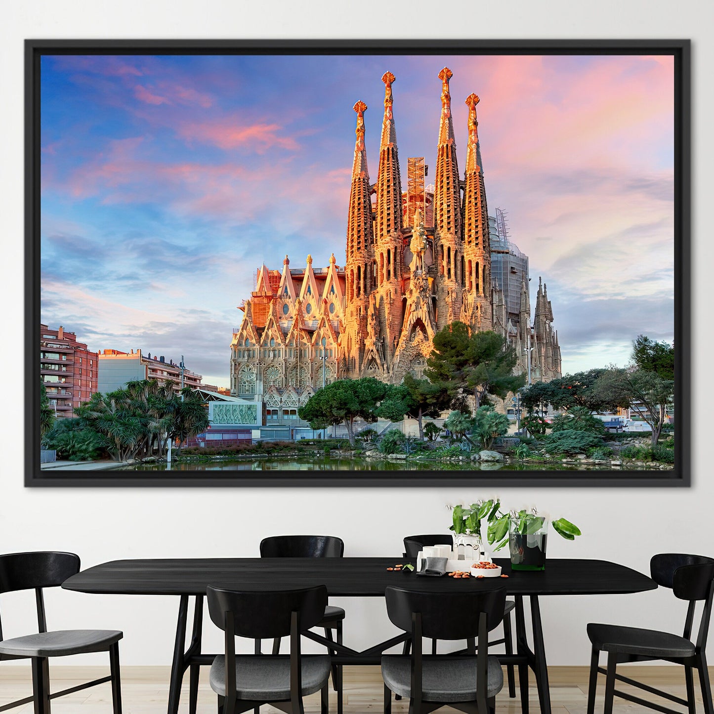 Barcelona Antoni Gaudi Theme Canvas Print