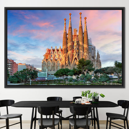 Barcelona Antoni Gaudi Theme Canvas Print