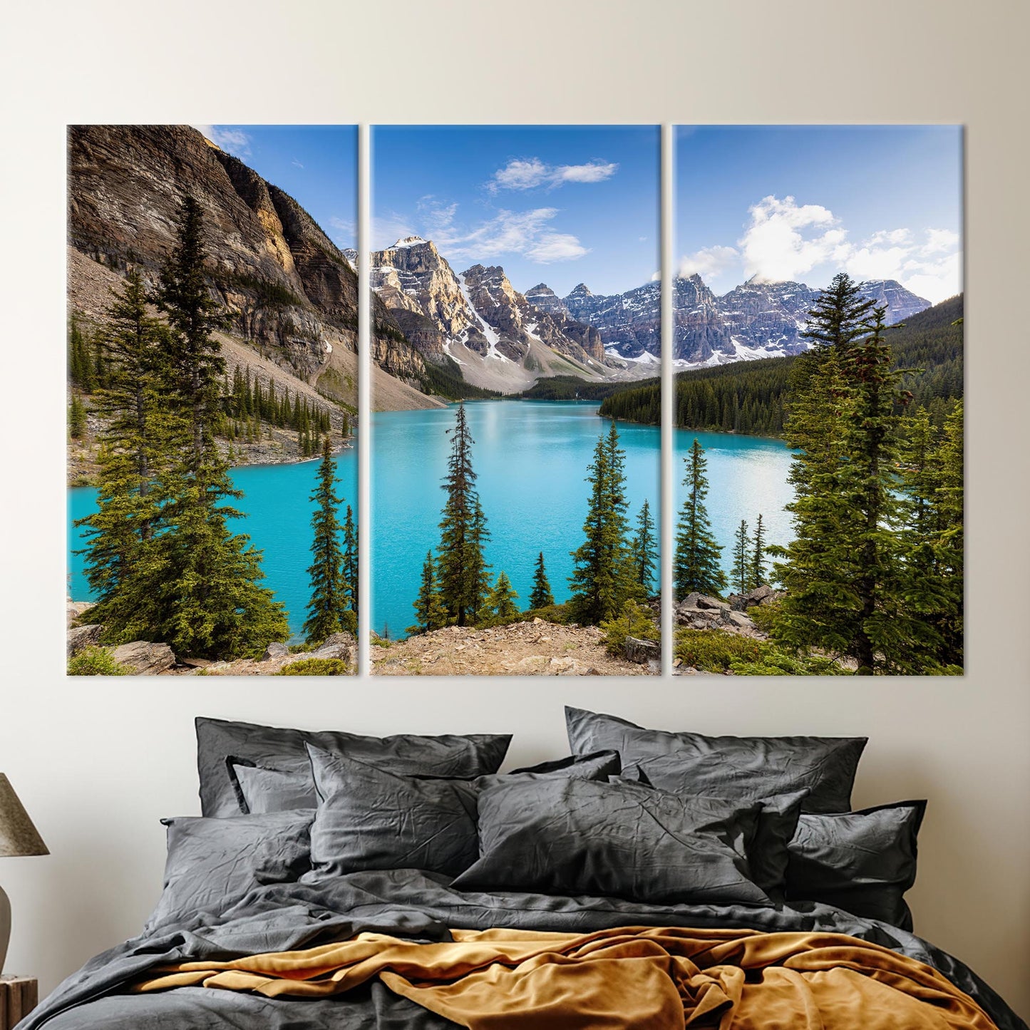 Moraine Lake Canada Landscape Banff Canvas Print