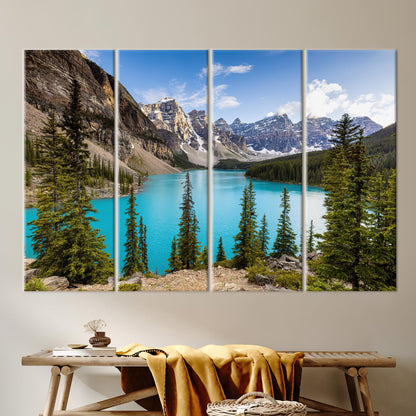 Moraine Lake Canada Landscape Banff Canvas Print