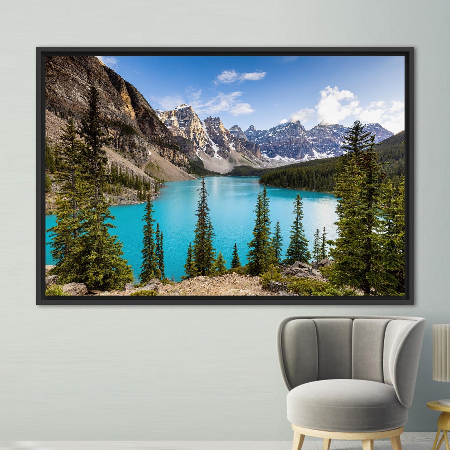 Moraine Lake Canada Landscape Banff Canvas Print