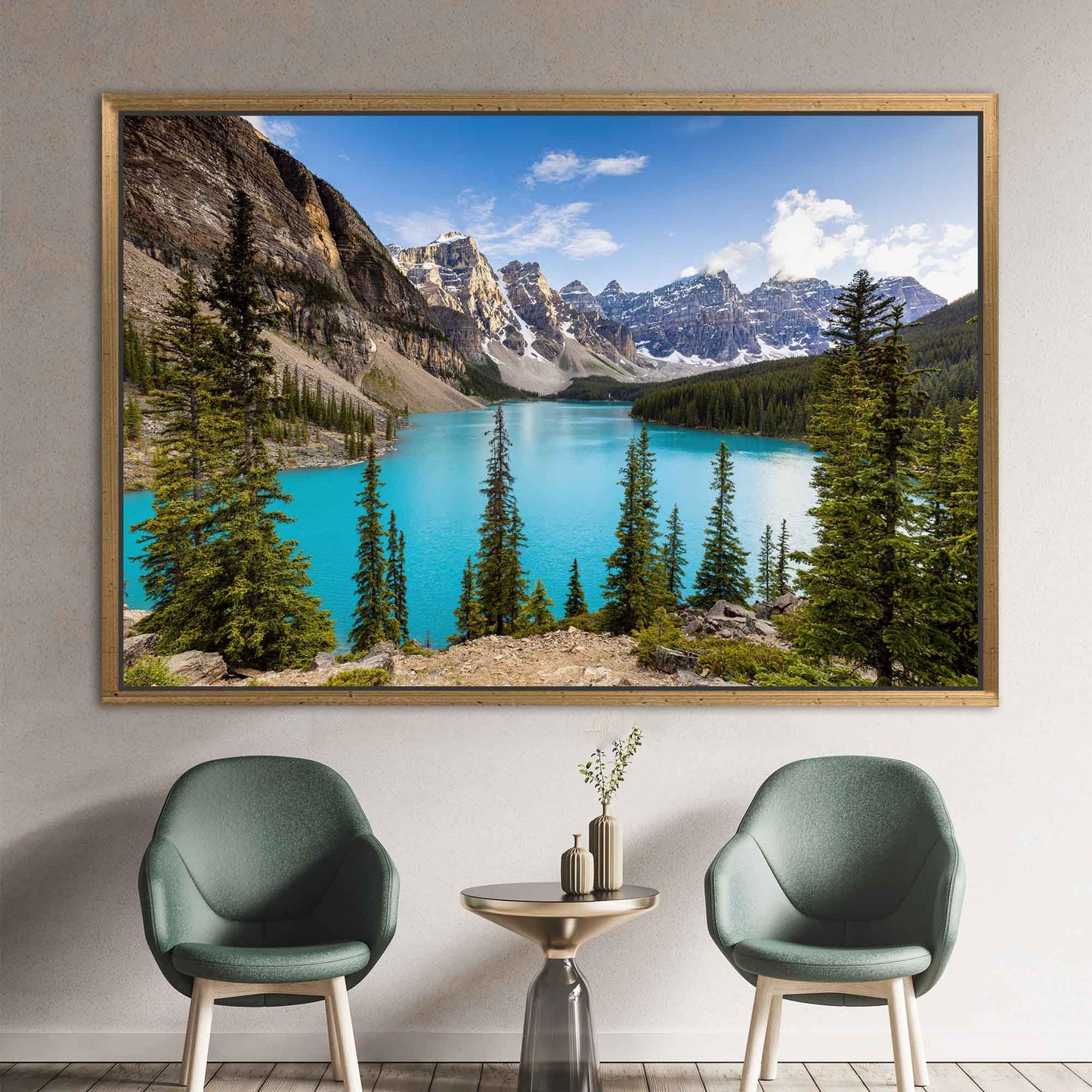 Moraine Lake Canada Landscape Banff Canvas Print