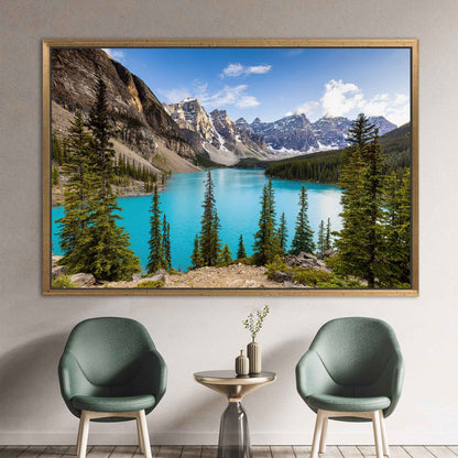 Moraine Lake Canada Landscape Banff Canvas Print