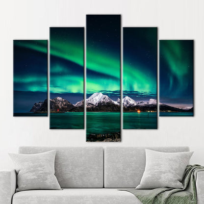 Northern Lights Photo Night Sky Canvas Print