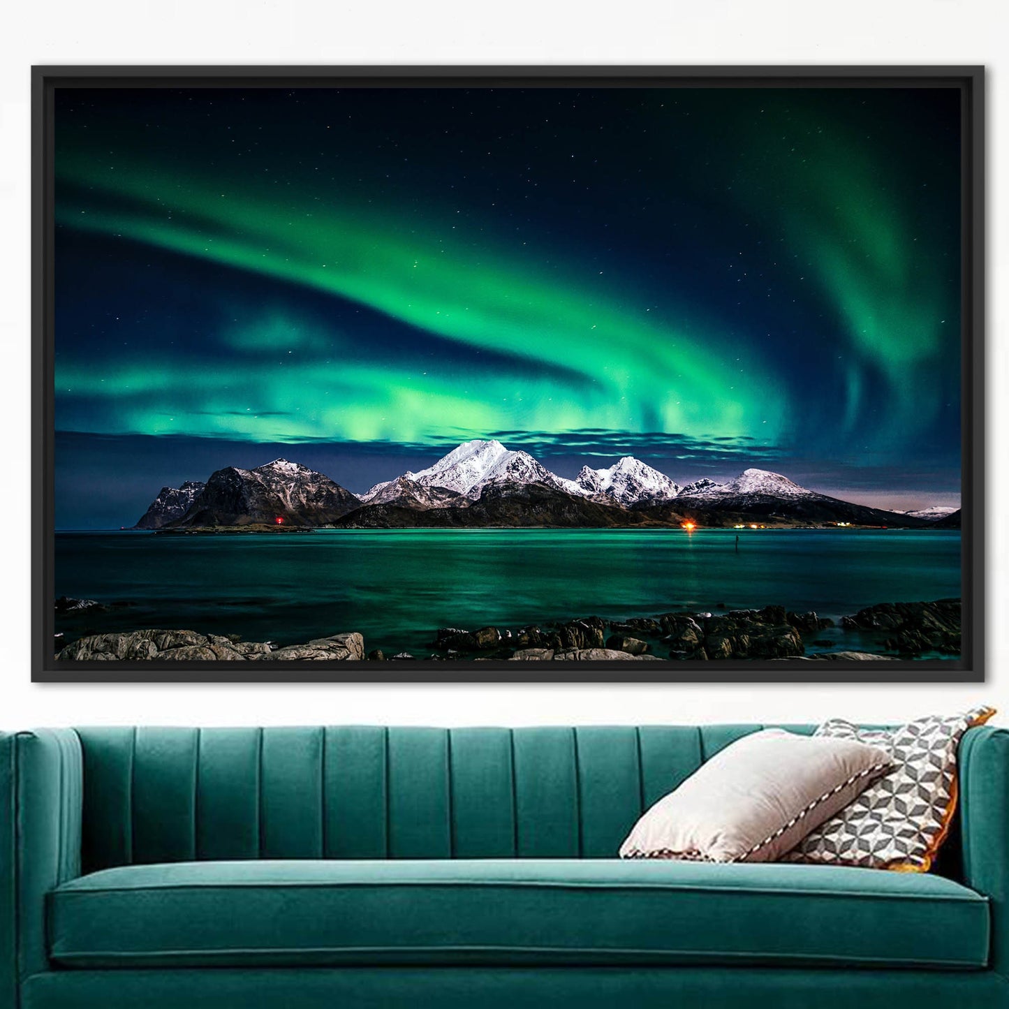 Northern Lights Photo Night Sky Canvas Print