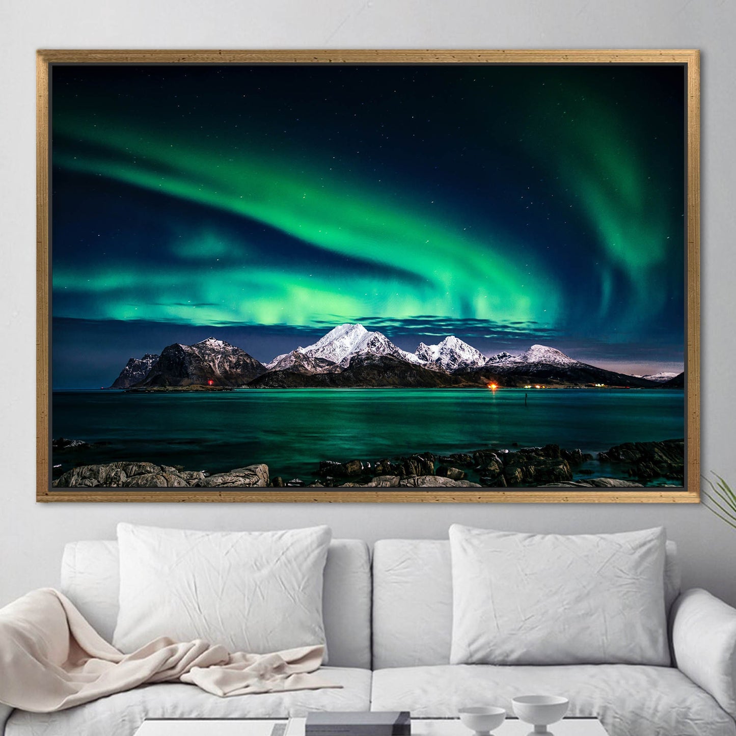 Northern Lights Photo Night Sky Canvas Print