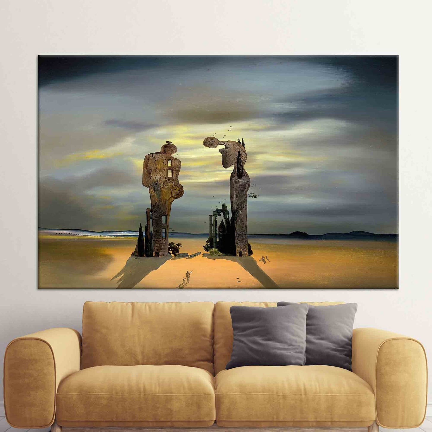 Salvador Dali Archeological Reminiscence Millet's Canvas Print