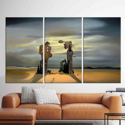 Salvador Dali Archeological Reminiscence Millet's Canvas Print