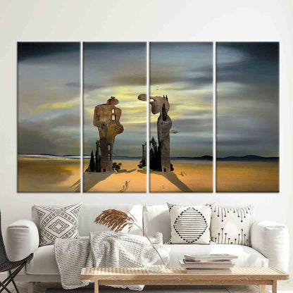 Salvador Dali Archeological Reminiscence Millet's Canvas Print