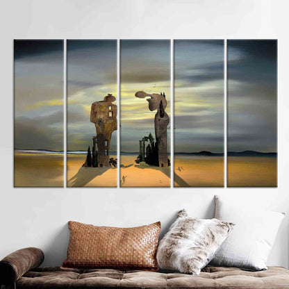 Salvador Dali Archeological Reminiscence Millet's Canvas Print
