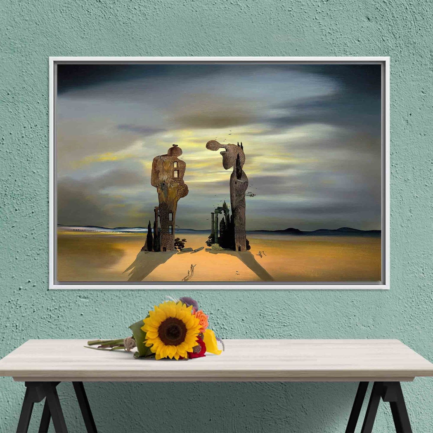 Salvador Dali Archeological Reminiscence Millet's Canvas Print