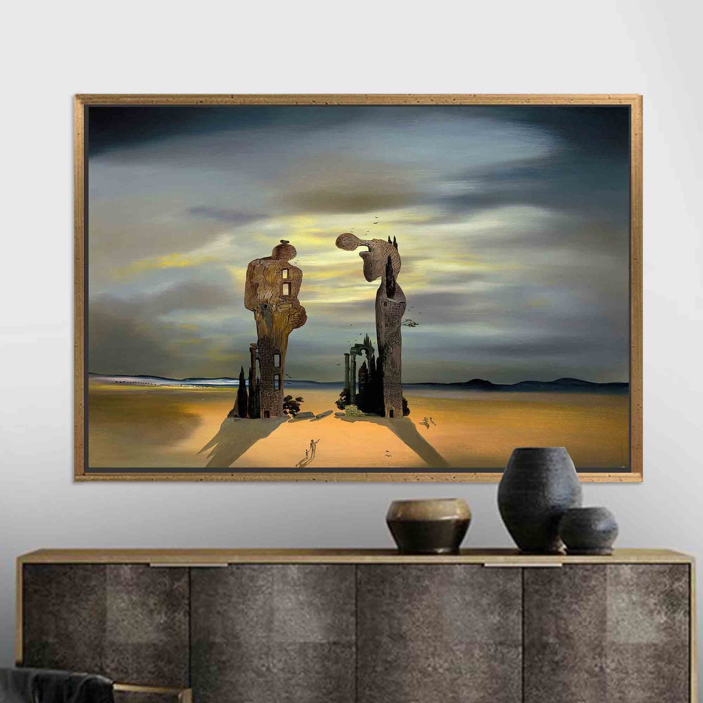 Salvador Dali Archeological Reminiscence Millet's Canvas Print