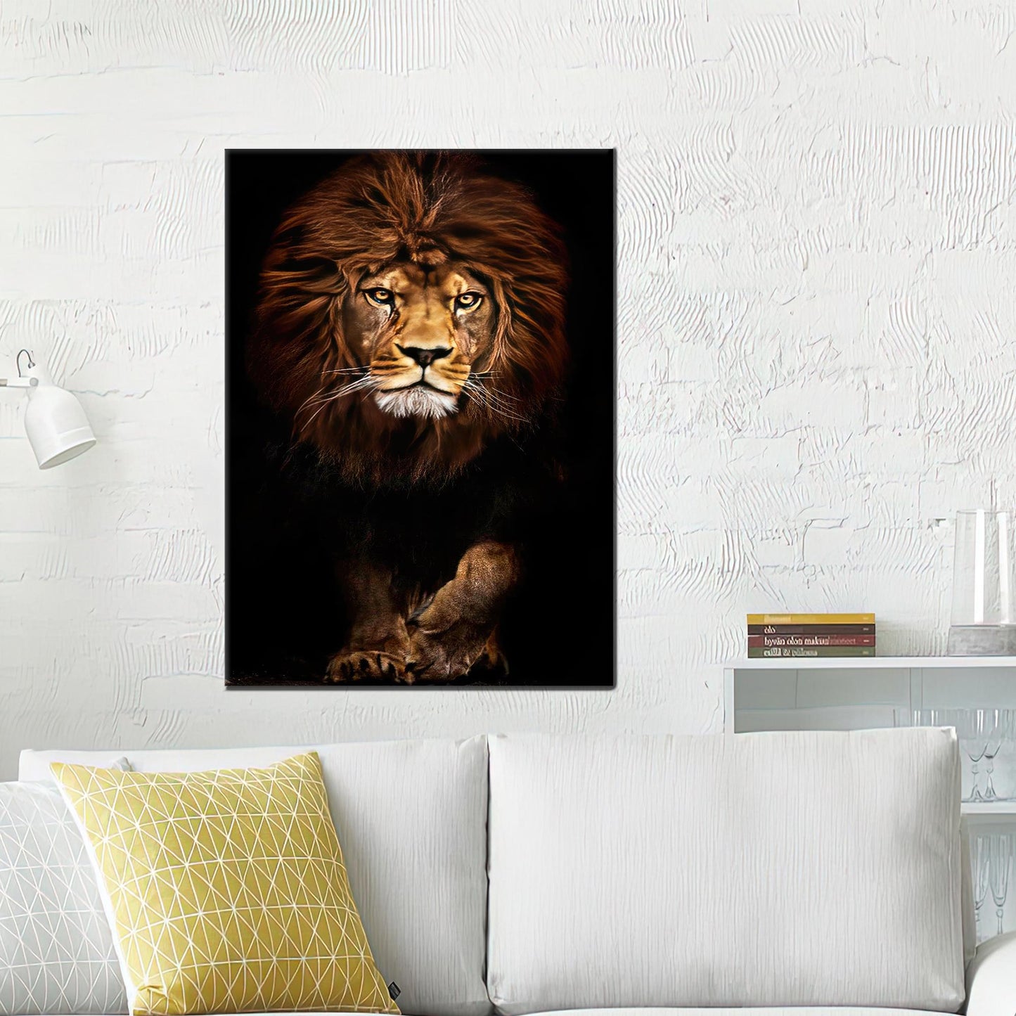 Lion Wildlife Bridesmaid or Grandma Canvas Print