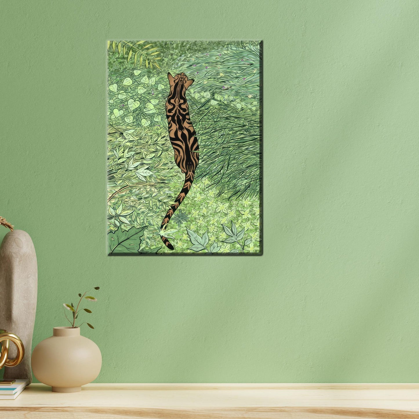 Tiger Boho Bridesmaid Canvas Print