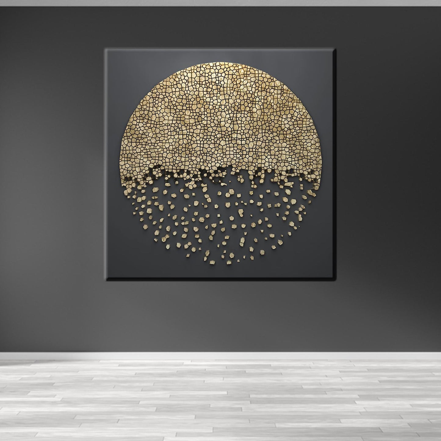 Black 3D Grandma Abstract Canvas Print