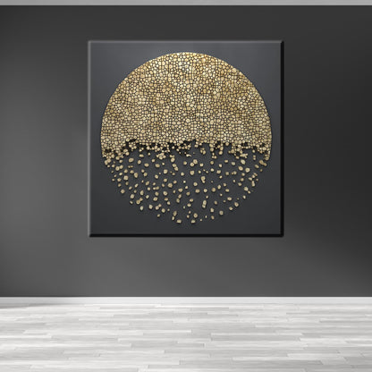 Black 3D Grandma Abstract Canvas Print