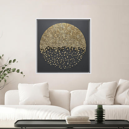 Black 3D Grandma Abstract Canvas Print