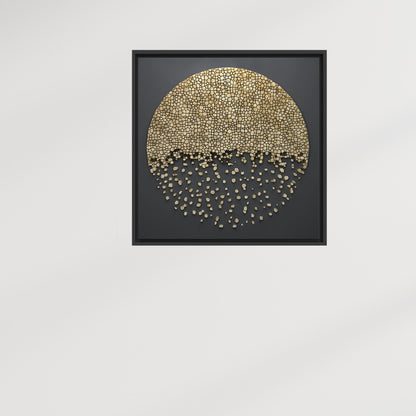 Black 3D Grandma Abstract Canvas Print