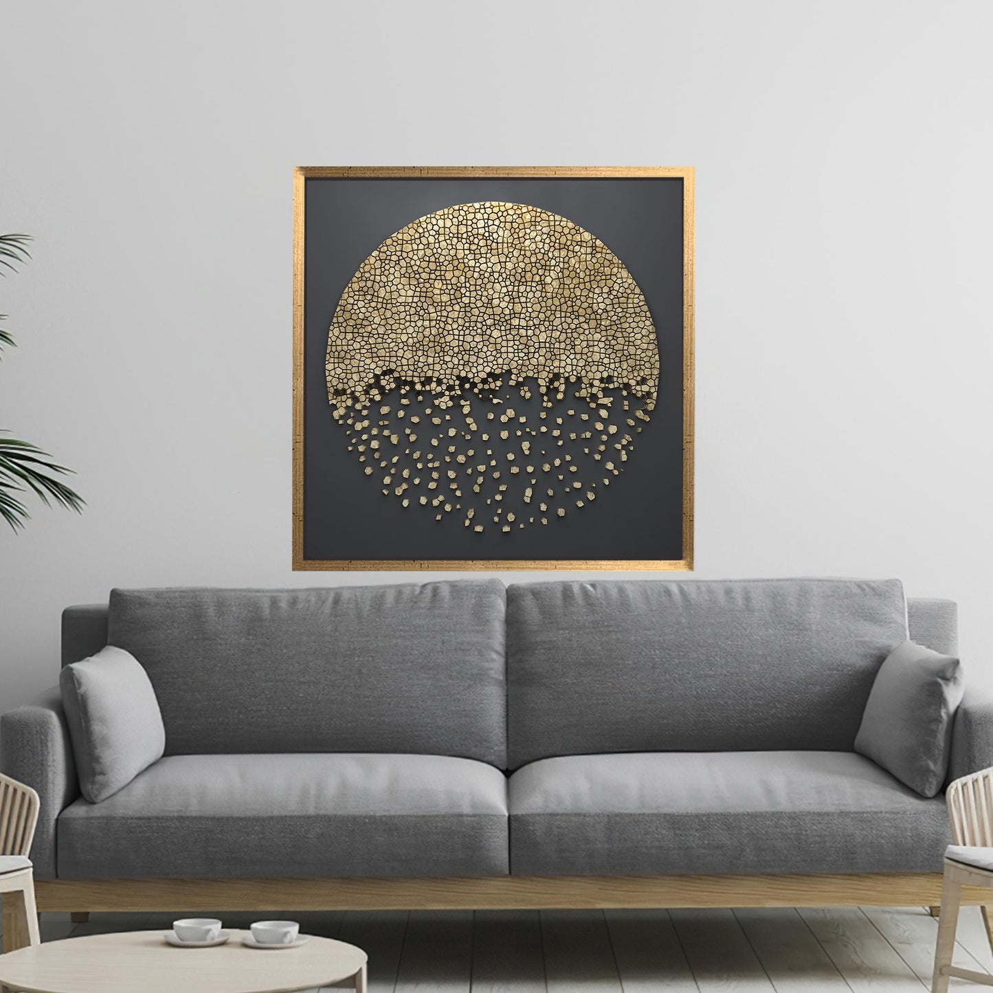 Black 3D Grandma Abstract Canvas Print