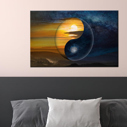 Yin & Yang Chinese Philosophy Canvas Print