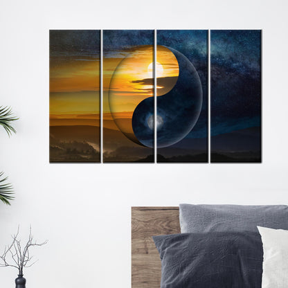 Yin & Yang Chinese Philosophy Canvas Print