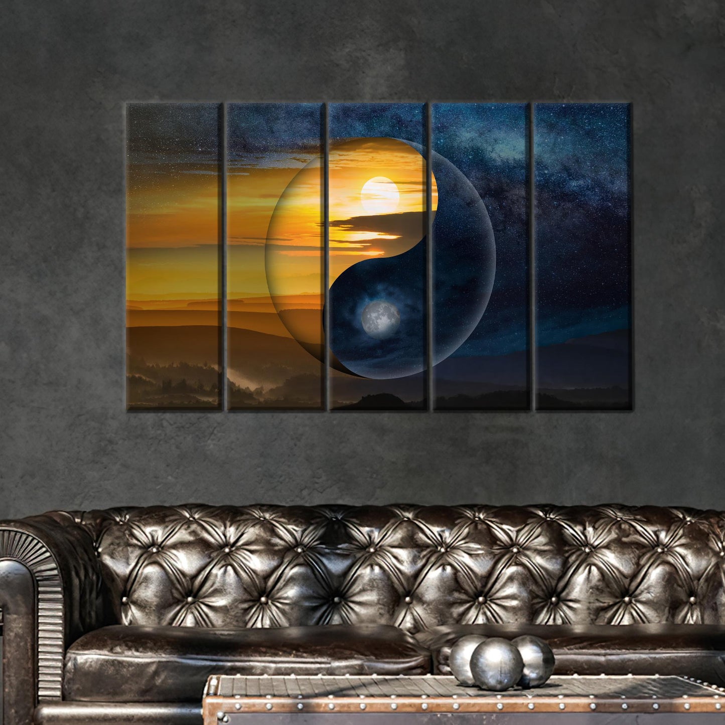 Yin & Yang Chinese Philosophy Canvas Print
