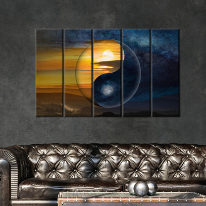 Yin & Yang Chinese Philosophy Canvas Print