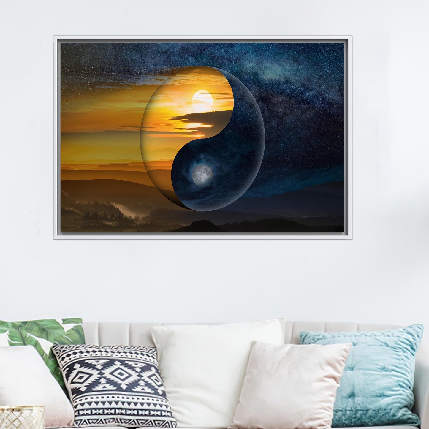Yin & Yang Chinese Philosophy Canvas Print