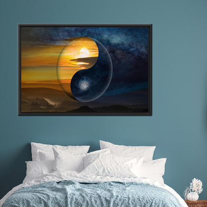 Yin & Yang Chinese Philosophy Canvas Print