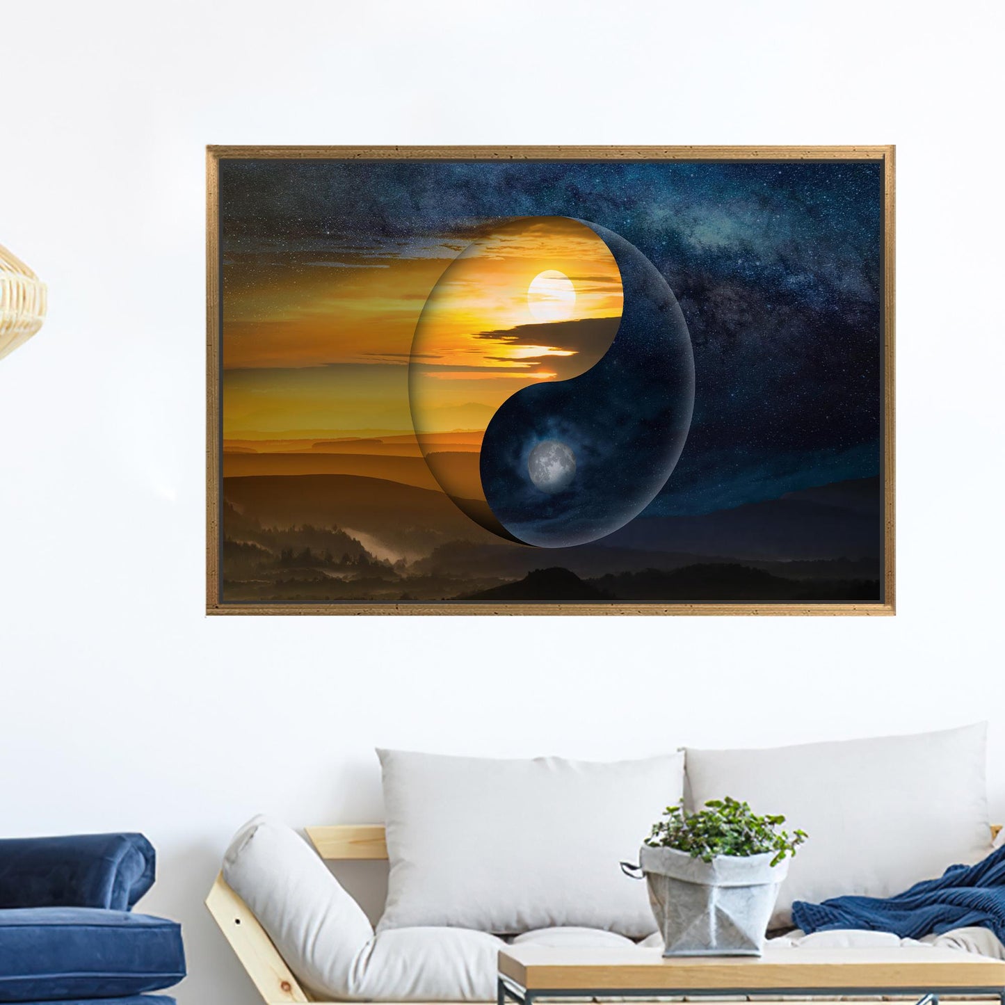 Yin & Yang Chinese Philosophy Canvas Print