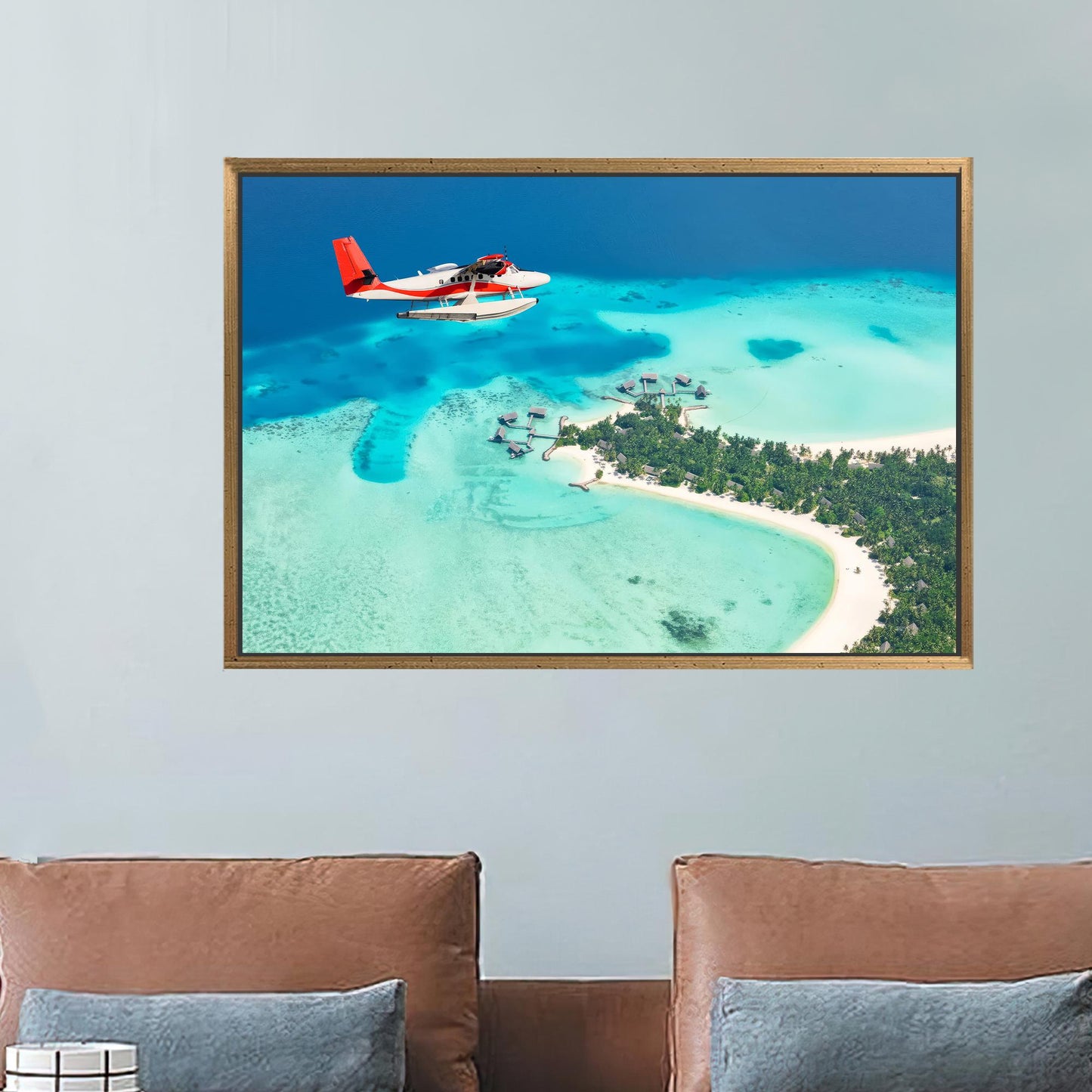 Blue Sea Landscape Tropical Island Canvas Print