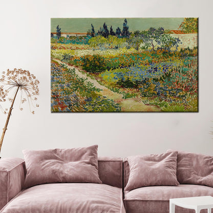 Vibrant Green Floral Colorful Baby Canvas Print