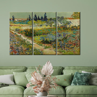 Vibrant Green Floral Colorful Baby Canvas Print