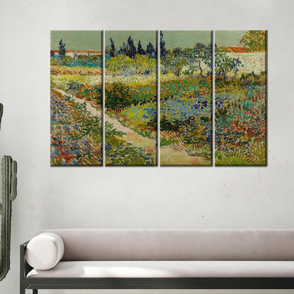 Vibrant Green Floral Colorful Baby Canvas Print