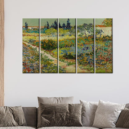 Vibrant Green Floral Colorful Baby Canvas Print