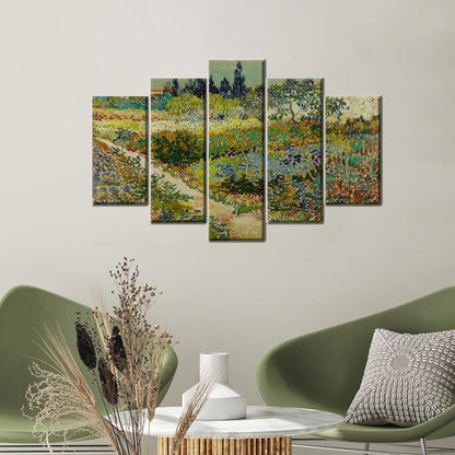 Vibrant Green Floral Colorful Baby Canvas Print