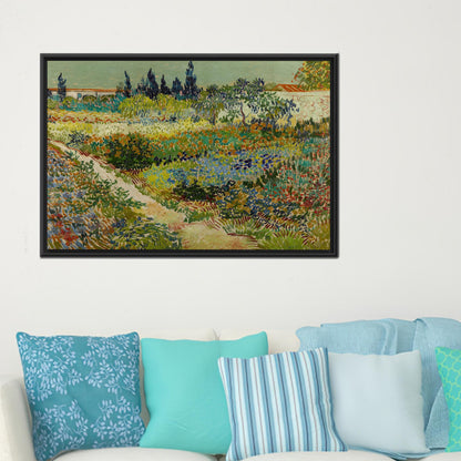 Vibrant Green Floral Colorful Baby Canvas Print