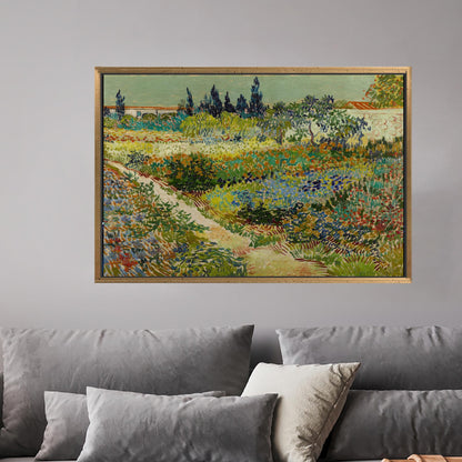 Vibrant Green Floral Colorful Baby Canvas Print