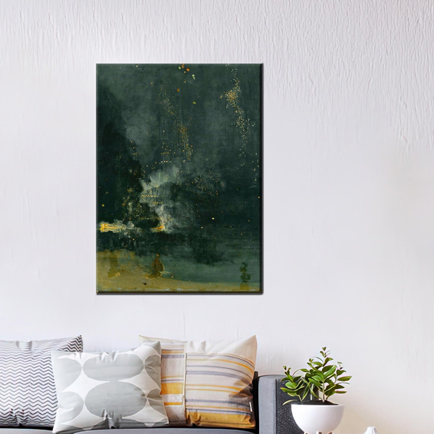 James Mcneil Whistler's Falling Rocket Canvas Print