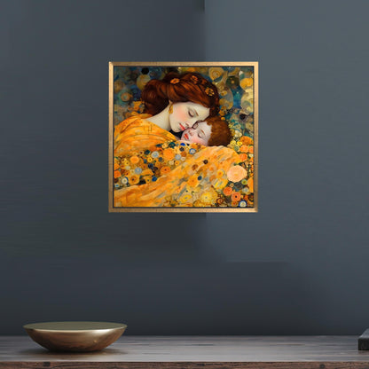 Gustav Klimt Mother and Child Canvas Print